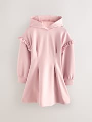 Baker by Ted Baker Pink Premium Frill Shoulder Hooded Dress - Image 9 of 15