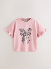 Baker by Ted Baker Frill Detail 100% Cotton T-Shirts 3 Pack - Image 2 of 8