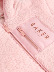 Baker by Ted Baker Zip Through Hooded Fleece Jacket - Bild 14 von 17