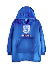 Vanilla Underground Blue England Football Boys Blanket Hoodie - Image 1 of 6