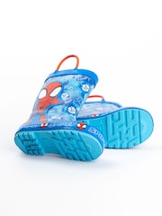 Vanilla Underground Blue Kids Spidey and Friends Wellies - Image 5 of 6