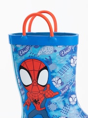Vanilla Underground Blue Kids Spidey and Friends Wellies - Image 6 of 6