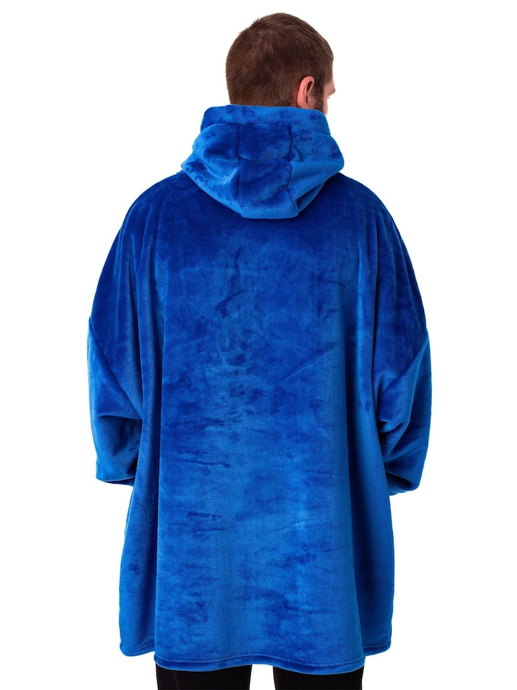 Vanilla Underground Blue Mens England Football Blanket Hoodie - Image 2 of 6