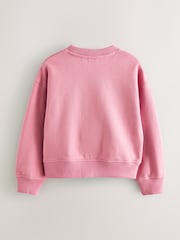 Baker by Ted Baker Pink/Black Crew Sweat Tops 2 Pack - Image 4 of 7