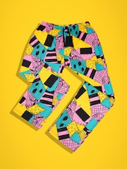 Vanilla Underground Yellow Mens The Nightmare Before Christmas Lounge 100% Cotton Joggers - Image 1 of 6
