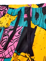 Vanilla Underground Yellow Mens The Nightmare Before Christmas Lounge 100% Cotton Joggers - Image 6 of 6