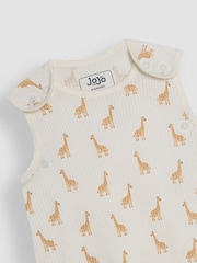 Кремовый спальный мешок в рубчик с жирафом JoJo Maman Bébé 1 Tog - Изображение 8 8