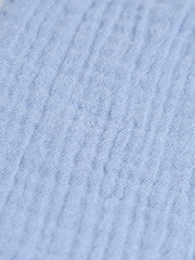 JoJo Maman Bébé Blue Baby Muslin Frill Bib - Image 3 of 3