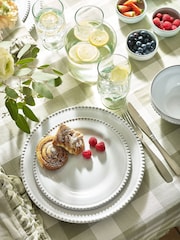 MM Living Set of 4 Glacier Bobble Dinner Plates - Image 1 of 4