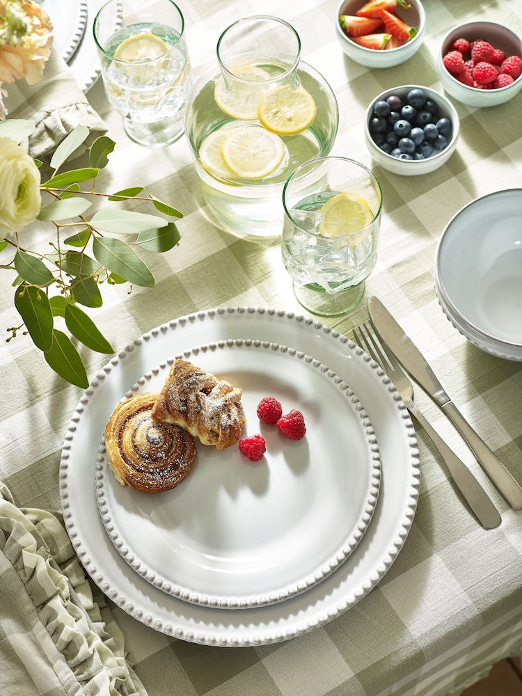 MM Living Set of 4 Glacier Bobble Dinner Plates - Image 1 of 4