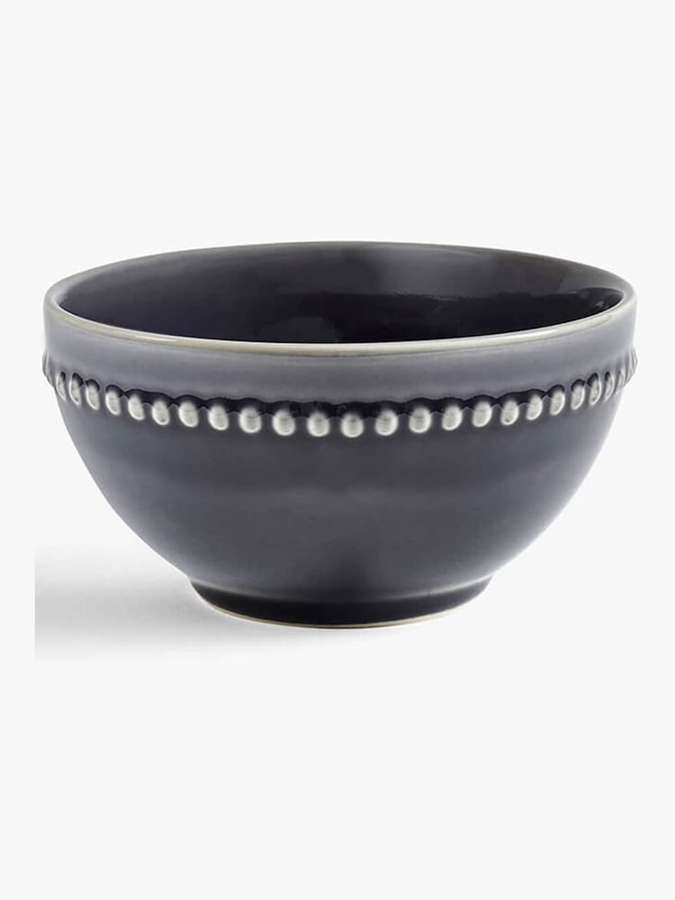MM Living Set of 4 Grey Bobble Cereal Bowls - Image 2 of 3