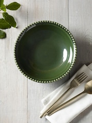 MM Living Set of 4 Green Bobble Pasta Bowls - Image 2 of 2
