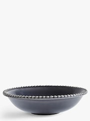 MM Living Set of 4 Grey Bobble Pasta Bowls - Image 2 of 3