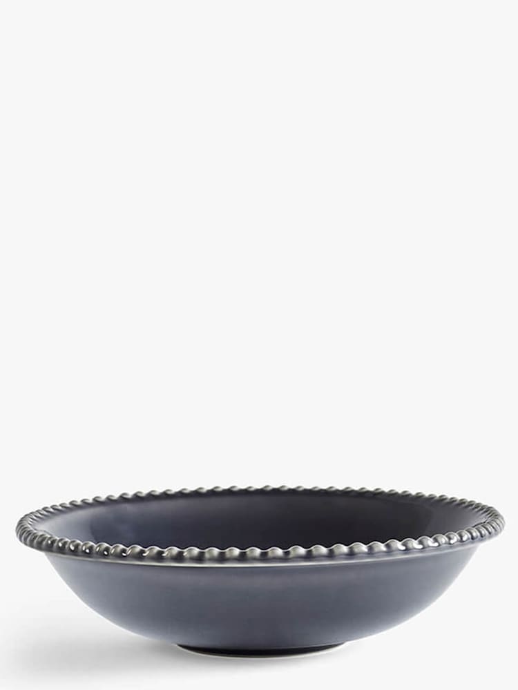 MM Living Set of 4 Grey Bobble Pasta Bowls - Image 2 of 3