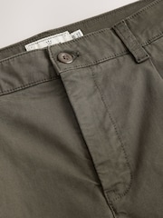 Verde caqui - Pleated Textured Chino Trousers - Imagen 3 de 4
