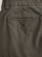 Verde caqui - Pleated Textured Chino Trousers - Imagen 4 de 4