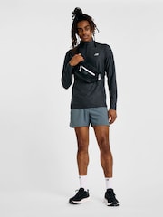 New Balance Black Mens Essential Space Dye Quarter  Zip Training Top - Image 2 of 10