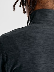 New Balance Black Mens Essential Space Dye Quarter  Zip Training Top - Image 7 of 10