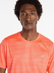 New Balance Red Mens Essential Running T-Shirt - Image 4 of 6
