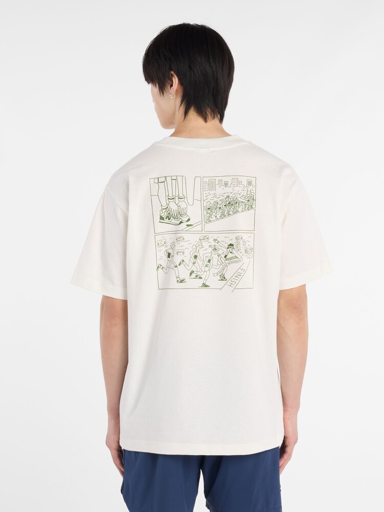 New Balance White Mens Runners Arent Normal Back Print T-Shirt - Image 2 of 6