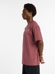 New Balance Burgundy Red Mens Spectator Back Print T-Shirt - Image 3 of 5