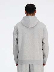 New Balance Grey Mens Essential Fleece Hoodie - Image 3 of 5