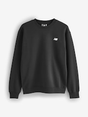 Schwarz - New Balance Mens Linear Heritage Graphic Print Backprint Sweatshirt - Bild 6 von 7