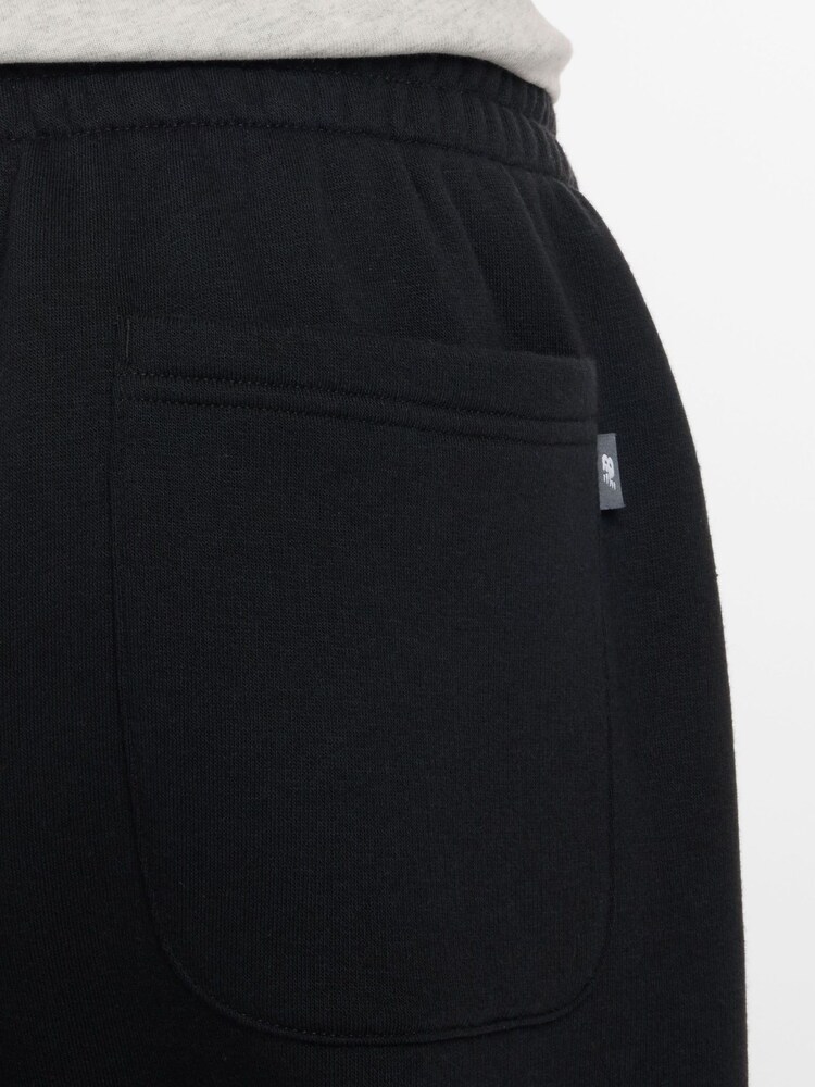 New Balance Black Mens Linear Heritage Graphic Print Fleece Joggers - Image 7 of 7