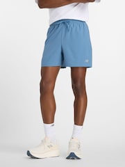 New Balance Blue Mens Essential 5inch Running Shorts - Image 1 of 7