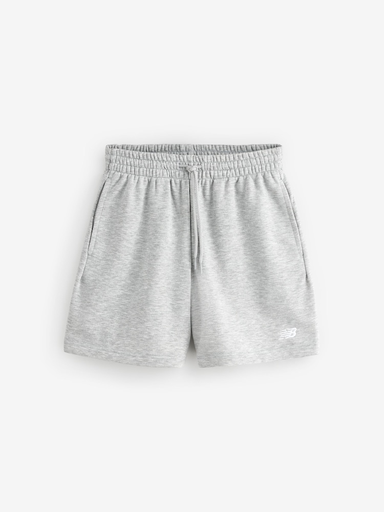New Balance Grey Mens Essential French Terry 7inch Shorts - Image 1 of 3