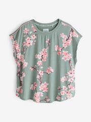 Bath & Body Works Green Cherry Blossom Short Sleeve Pyjamas - Image 2 of 7