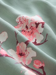 Bath & Body Works Green Cherry Blossom Short Sleeve Pyjamas - Image 4 of 7
