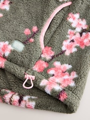 Green - Cherry Blossom Borg Fleece - Image 4 of 4