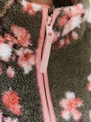 Grün - Cherry Blossom Borg Fleece - Bild 9 von 9