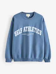 self. Blue Sweatshirt - Image 1 of 3