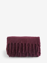 Plum Purple Beckett Throw - Image 5 of 5