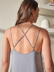 Grey Lace Detail Maxi Slip - Image 6 of 9