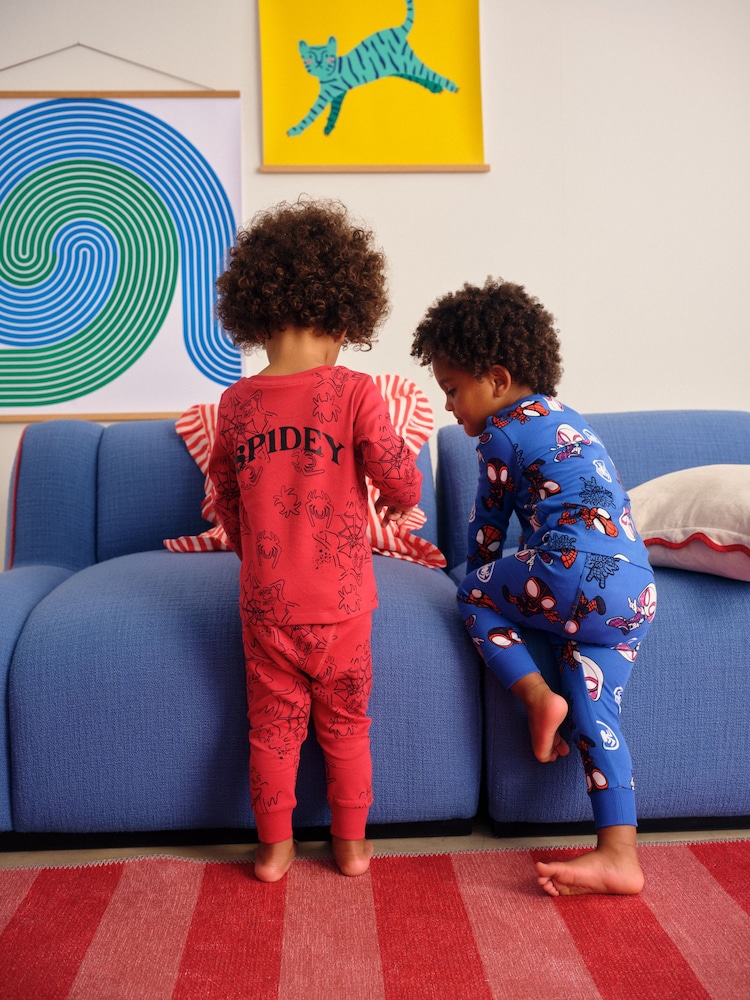 Red Spidey License Snuggle Pyjamas 2 Pack (9mths-10yrs) - Image 2 of 8
