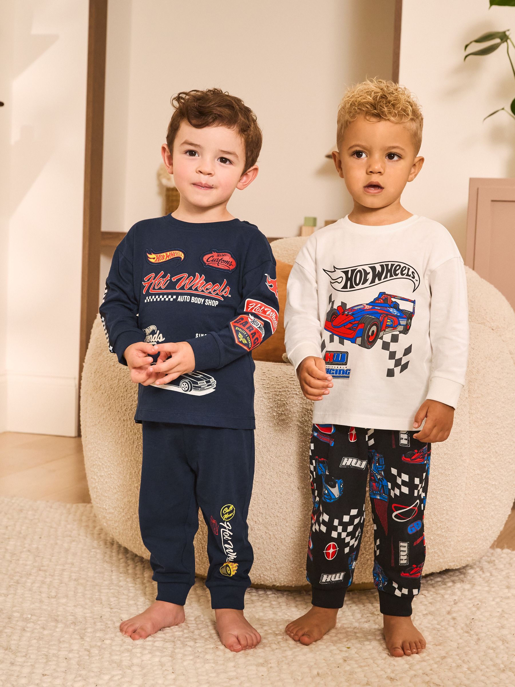 Multi Hot Wheels License Snuggle Pyjamas 2 Pack (9mths-9yrs)