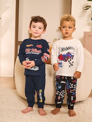 Multi Hot Wheels License Snuggle Pyjamas 2 Pack (9mths-9yrs) - Image 1 of 10