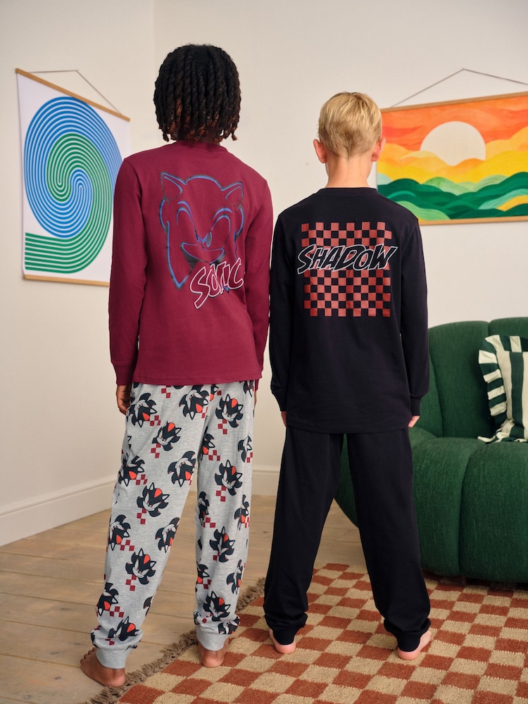 Multi Sonic Jogger Fit License Pyjamas 2 Pack (3-14yrs) - Image 2 of 10