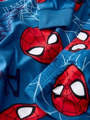 Navy Spiderman Single Cosy Fleece License Pyjamas (12mths-10yrs) - Image 6 of 6