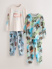 Multi Marvel License Jogger Pyjamas 2 Pack (3-16yrs) - Image 1 of 7