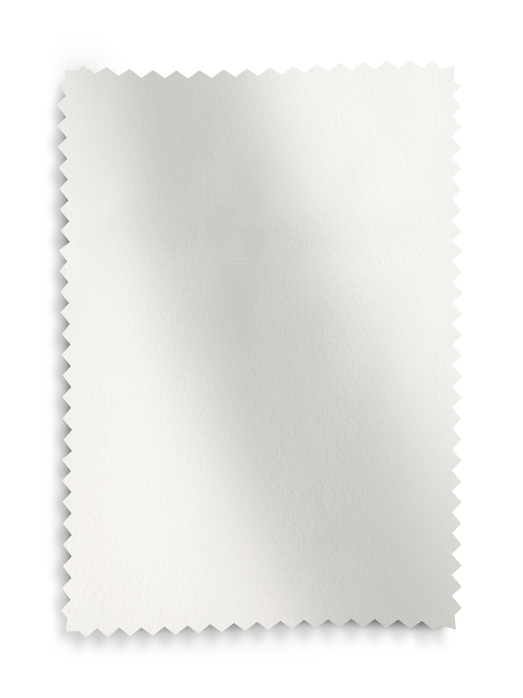 White Ready Made Blackout Matte Velvet Roman Blinds - Image 5 of 5