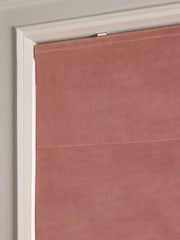 Pink Blush Ready Made Blackout Matte Velvet Roman Blinds - Image 4 of 5