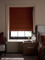 Orange Ready Made Blackout Matte Velvet Roman Blind - Image 3 of 8