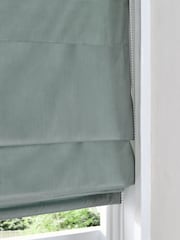 Green Sage Ready Made Blackout Matte Velvet Roman Blinds - Image 4 of 8