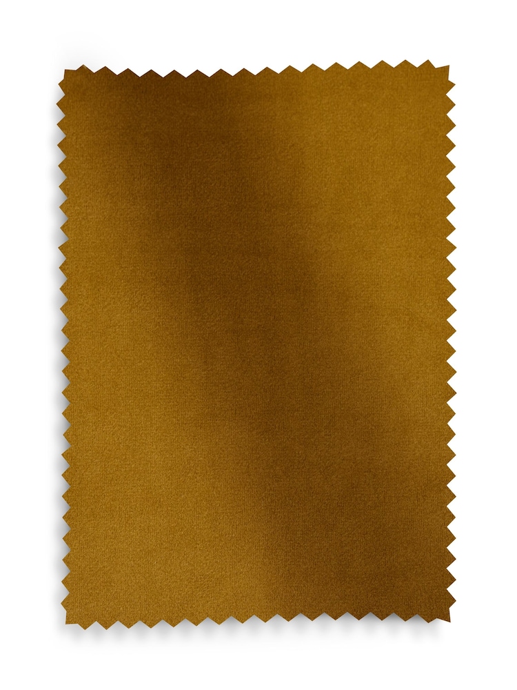Gold Dark Ready Made Blackout Matte Velvet Roman Blinds - Image 8 of 8