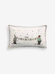 Bertie Bear And Rosie Rabbit Slogan Cushion - Slika 4 iz 6