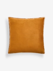 Orange Hello Autumn Velvet Slogan Cushion - Image 4 of 5